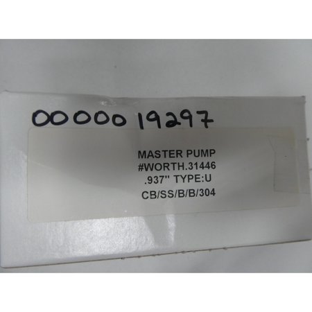 Master Pump TYPE SEAL ASSEMBLY 0.937IN PUMP PARTS AND ACCESSORY 31446 CB/SS/B/B/304
